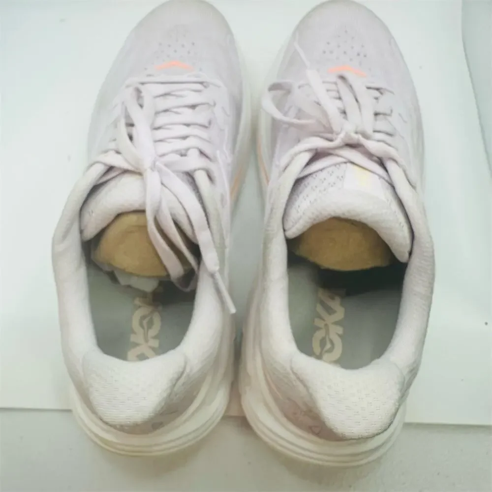HOKA Clifton 10 Women's Running Shoes Lilac Cream/Tangerine Glow Size 8.5 B